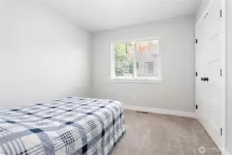 This could function wonderfully as a second bedroom, or it would also make an excellent space to set up a home office or study.