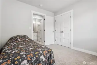 Third bedroom has a nice size closet.