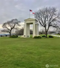 Peace Arch Park in Blaine  is only a few minutes away.