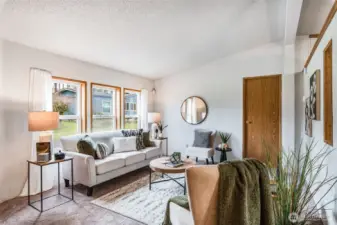 Bright windows and high ceilings give this room a great feeling!