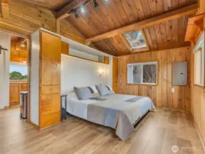 Bedroom #1 off the kitchen with great natural daylight.