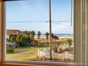 Upstairs bedroom #2 or flex space with views of the ocean.