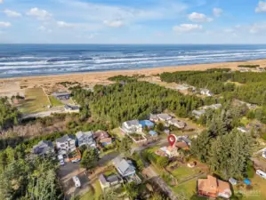 Wonderful location with ocean views on a large corner lot.