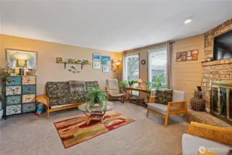 Family room with lots of natural light