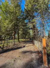 Private Gate that opens to your future home.