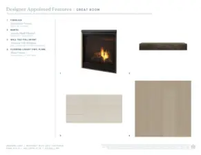 Designer Appointed Features selected for Orchard Lane 9. All materials subject to change based on availability and production variables.