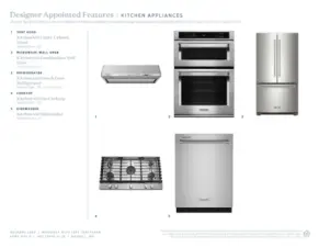 Designer Appointed Features selected for Orchard Lane 9. All materials subject to change based on availability and production variables.