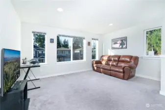 Bonus Room Upstairs with West facing View!