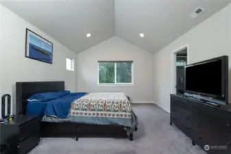 Vaulted ceilings in Primary Bedroom