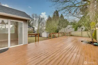 Back deck off kitchen