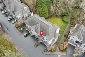 Private complex is nestled in Cougar Mountain.