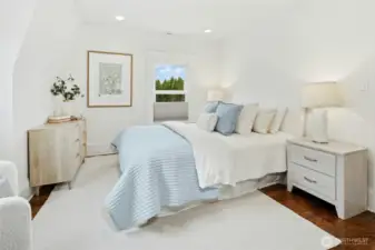 One of 3 bedrooms on the 2nd floor. This room is in the NW corner - great light!