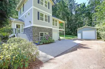 Plenty of parking space with the two car attached garage and large shop for all your boats, RVs, water toys and cars.