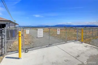 The entrance to the Arrowhead Beach private boat launch.