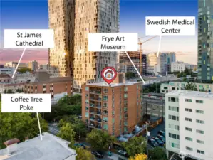 Centrally located with easy walk to museum, medical clinics, historic buildings, food and more