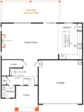 floorplan rendering for illustrative purposes only. actual home may vary.