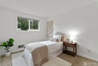 Flexible third bedroom.