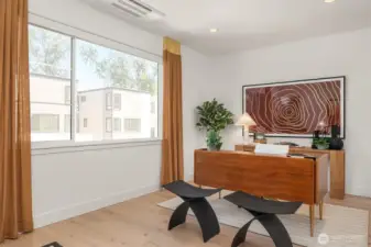 Another view of the large main floor office/bedroom/media room