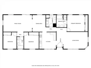Floor plan of main home