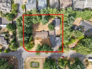 Spacious and level corner lot