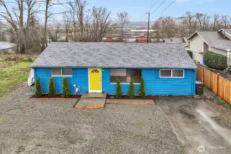 Front of home - New gravel - TONS of parking for RV