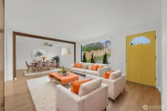 Main room - Virtually staged