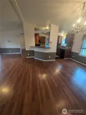 Living room & dining room.