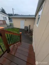 From back door in laundry room looking at the garage and it's exterior door.