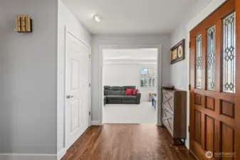 Formal entry looking towards front sitting room