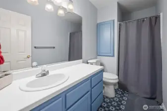 3/4 Bath upstairs