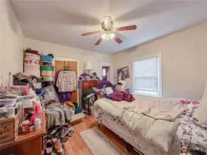 Bedroom 1 with vintage walk in closet