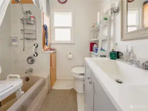 Remodeled bathroom.