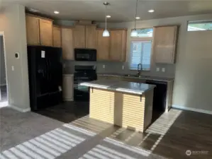 Another view of the kitchen from the great room.