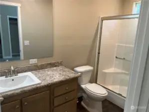 Primary bathroom with walk in shower.