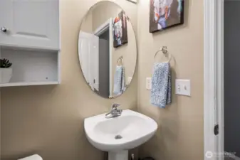 1/2 bath on the main level