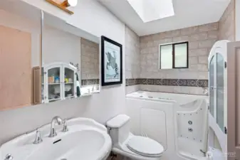 Full bath on the main floor