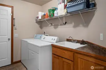 Laundry Room into garage