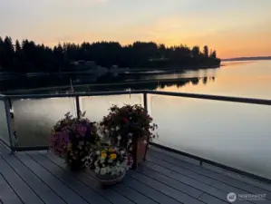 wake up to amazing sunrises from your deck that fill your soul with peace and the possibilities of a new day