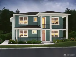 Plan G / Elevation A Digital Rendering