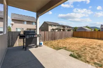 View from the back covered porch.