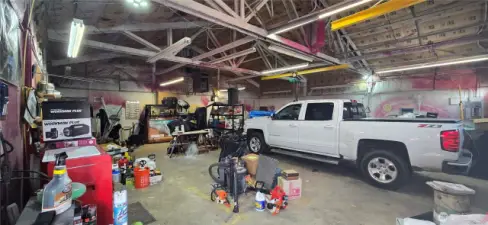 Heated shop interior