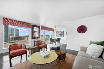 Floor to ceiling windows.