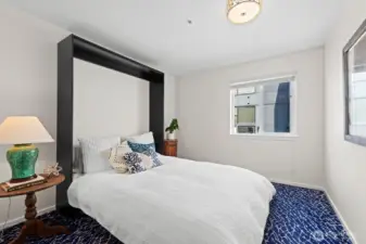Guest room with Murphy bed.