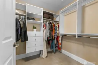 Walk-in Closet in Primary Suite