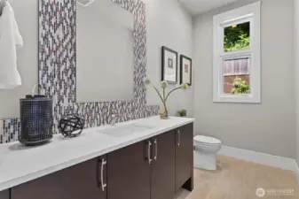 1/2 bath on main level