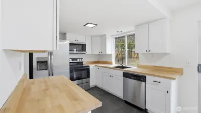 Brand new kitchen and all new stainless steel appliances