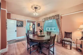 Dining room looking towards living room