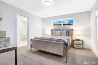 Main floor guest suite with 3/4 bath is the perfect spot for out of town guests!