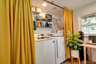 Laundry in second bedroom.