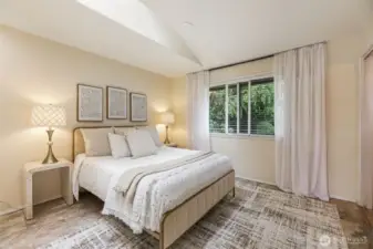 Spacious upstairs primary bedroom